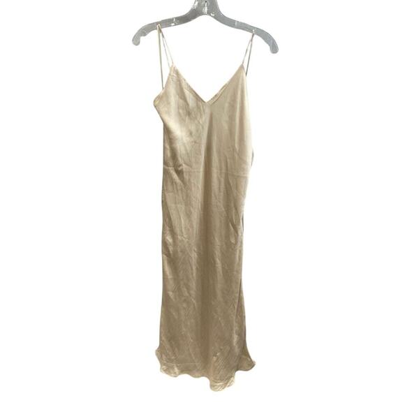 Banana Republic Champaigne Butter Gold Slip Dress - Size 4 - Wedding Ready $220 - Picture 1 of 4